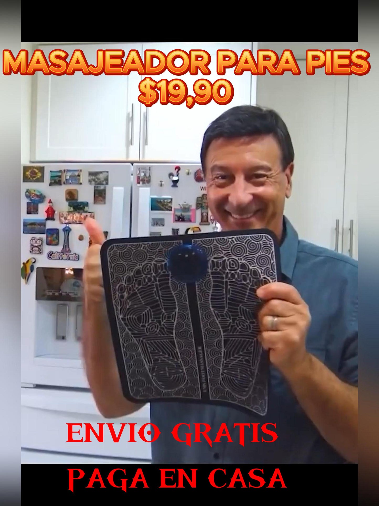 MASAJEADOR PARA PIES ELECTRONICO DE 19 VELOCIDADES