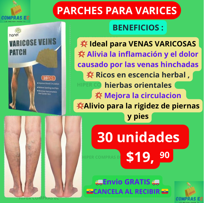 PARCHES PARA VARICES