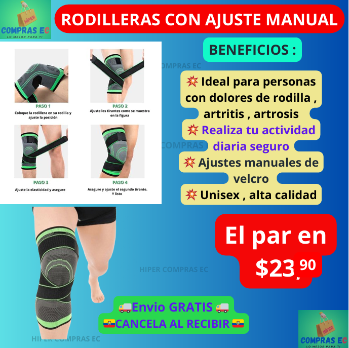 RODILLERAS CON AJUSTE MANUAL