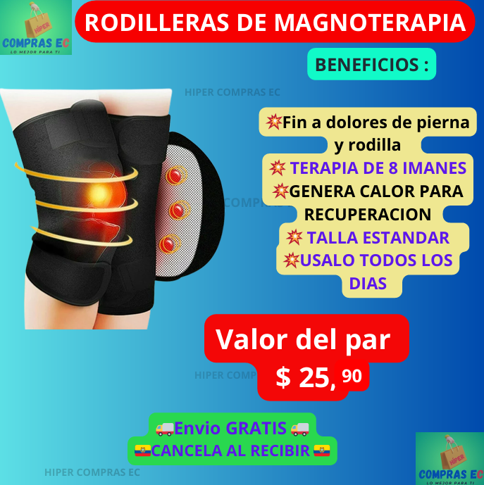 RODILLERAS DE MAGNOTERAPIA