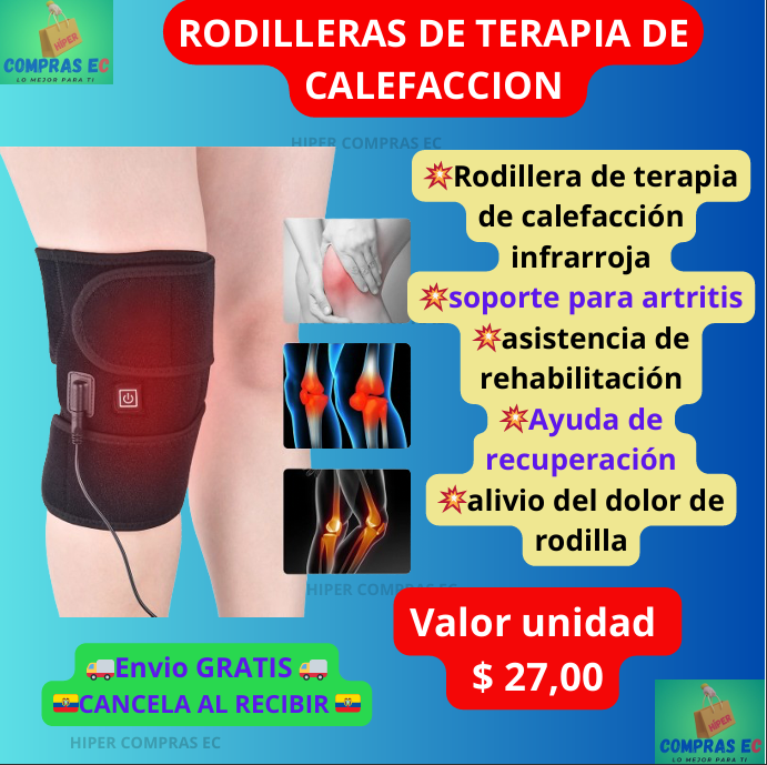 RODILLERAS DE TERAPIA DE CALEFACCIÓN