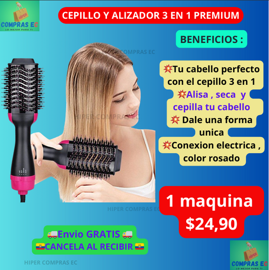 CEPILLO Y ALISADOR 3 EN 1 PREMIUM